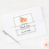 Étiquette Carré de confiture de pêche fait maison (Enveloppe)