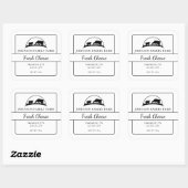 Étiquette Carré de fromages frais de ferme (Feuille)