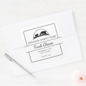 Étiquette Carré de fromages frais de ferme (Enveloppe)