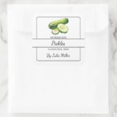 Étiquette Carré de pilules de concombre fait maiso (Sac)