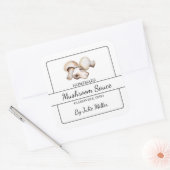 Étiquette Carré de sauce aux champignons maison (Enveloppe)