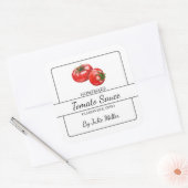 Étiquette Carré de sauce tomate maison (Enveloppe)