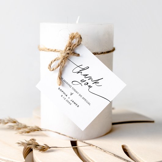 Étiquette Carré EVERLEIGH Merci Favoriser