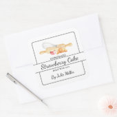 Étiquette Carré simple fait maison (Enveloppe)