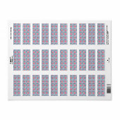 Étiquette Carreau coloré décoratif (Feuille entière)