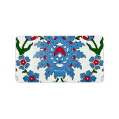 Étiquette carreau d'iznik (Devant)