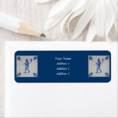 Étiquette Carreaux bleus Delft - Modèle (En situation)