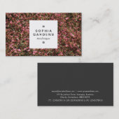 Étiquette Carrée 03a - Fleur de Cerisier Rose 02 (Devant / Derrière)