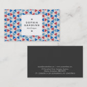 Étiquette Carrée 03a - Motif Hexagonal 05 (Devant / Derrière)