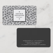 Étiquette Carrée 05 - Motif Écorce Tissée - Blanc (Devant / Derrière)