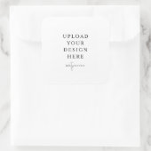 Étiquette carrée de 3" (Sac)