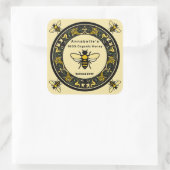 Étiquette Carrée de Miel de Bordure Victorienne (Sac)