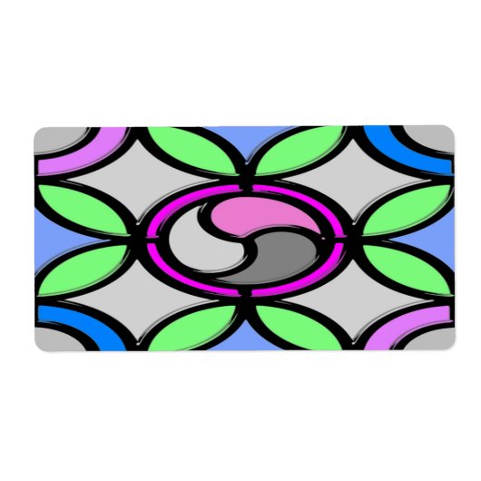 Étiquette Carrelage couleur verre (Devant)