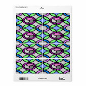 Étiquette Carrelage couleur verre (Feuille entière)