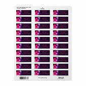 Étiquette Carrés Art déco (Feuille entière)