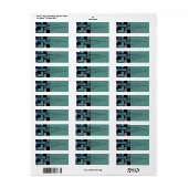 Étiquette Carrés géométriques Abstraits (Feuille entière)