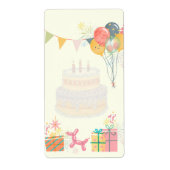 Étiquette Carte d'anniversaire conviviale  (Devant)