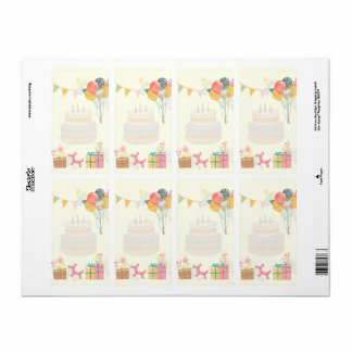 Étiquette Carte d'anniversaire conviviale 