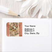 Étiquette Carte d'anniversaire vintage (En situation)