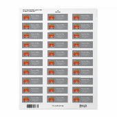 Étiquette Carte de changement d'adresse | Nous avons évolué  (Feuille entière)