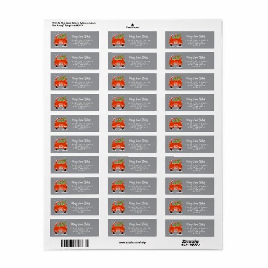 Étiquette Carte de changement d'adresse | Nous avons évolué (Feuille entière)
