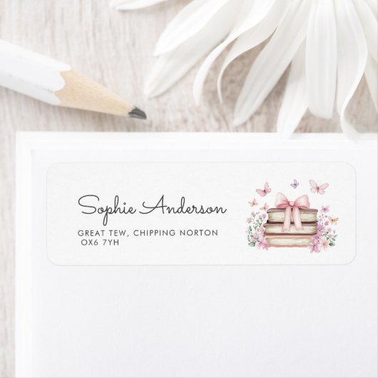 Étiquette Carte de Naissance pour l'Histoire d'un Nouveau Ch (En situation)