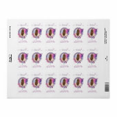 Étiquette Carte de Présentation pour Pince à Cheveux & Chouc (Feuille entière)