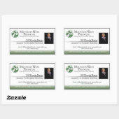 Étiquette Carte de visite classique personnalisabl (Feuille)