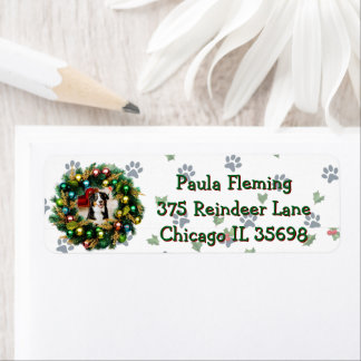 Étiquette Carte de vœux photo Joyeuses Howlidays
