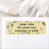 Étiquette Carte des trésors de pirates Adresse de retour Éti (En situation)