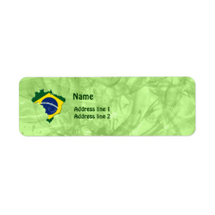 Étiquette Carte du Brésil