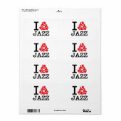 Étiquette Carte I 45 Jazz (Feuille entière)