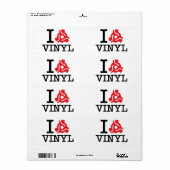 Étiquette Carte I 45 Vinyl (Feuille entière)