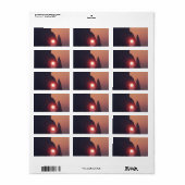 Étiquette Carte simple (Feuille entière)