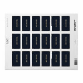 Étiquette cartes de remerciements (Feuille entière)