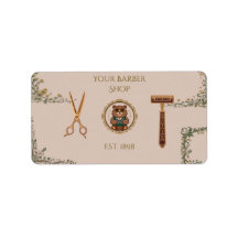 Cartes de visite de salon de coiffure vintage