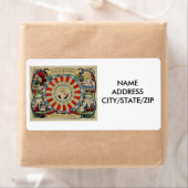 Étiquette cartes de visite "FORTUNE-TELLER" (En situation)