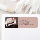 Étiquette Cartes postales de Paris Adresse de retour Label (En situation)