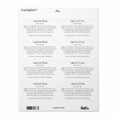 Étiquette Carton de manipulation des oeufs frais de la ferme (Feuille entière)