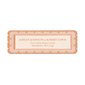 Étiquette Carton de réponse pour invitation de mariage en de (Devant)