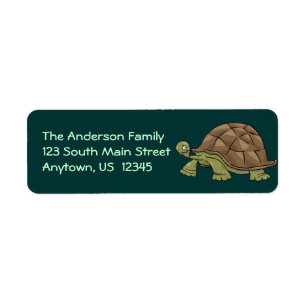 Étiquette Carton de tortue