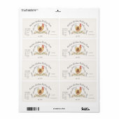 Étiquette carton d'oeuf de poulet de crête d'aquar (Feuille entière)