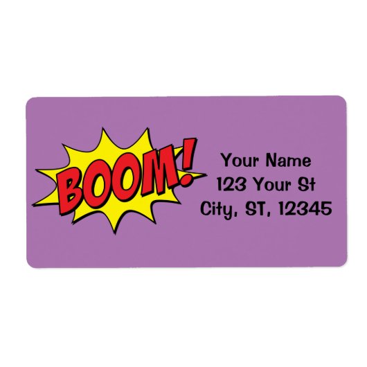 Étiquette Cartoon Boom Thunder_Cove (Devant)