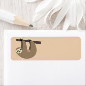 Étiquette Cartoon mignon Sloth (En situation)