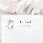 Étiquette Cartoon Neuron Cute Adresse de retour personnalisé (En situation)