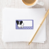 Étiquette Cartoon Papillon (En situation)