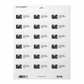 Étiquette Cascades d'Ithaca Falls New York (Feuille entière)