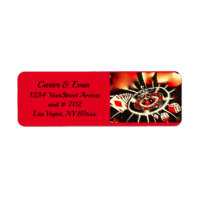 Casino Gambler Noir, Or, Rouge