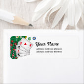 Étiquette casino, vegas, poker, jeu, (En situation)