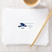 Étiquette casquette de mortier de diplôme (En situation)